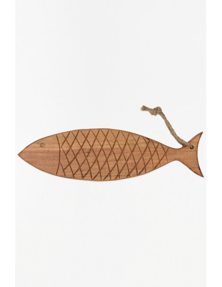 Tabla de pez de madera 