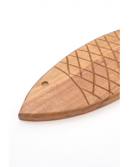  Cabeza de pez de madera 