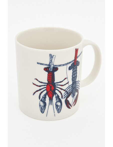  Taza langosta blanca 