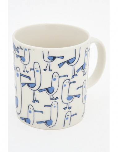 Taza gaviotas de cerámica 