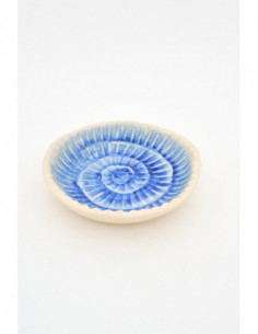 Bol caracola grande azul  2