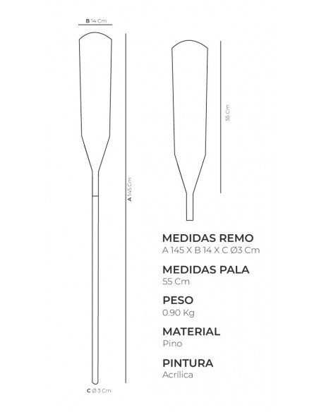Los Mejores Remos Decorativos Náuticos| El Mercader Del Mar