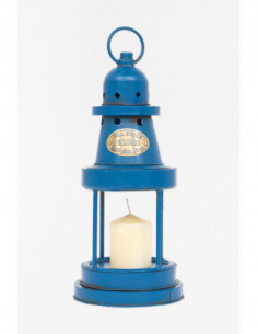 Lámpara marina de metal azul 