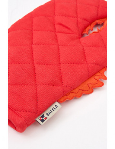  Guante rojo de algodón 