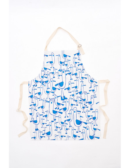  Delantal gaviotas azules 