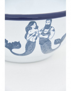 Bol sirena de metal blanco  2