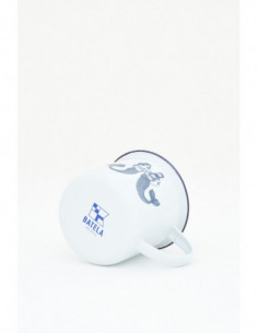 Mug marino blanco de metal  2