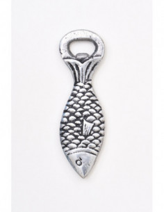 Abre botella de aluminio pez 