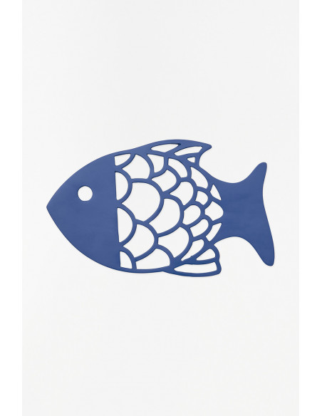 Salvamantel diseño de pez azul 