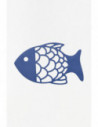 Salvamantel diseño de pez azul 