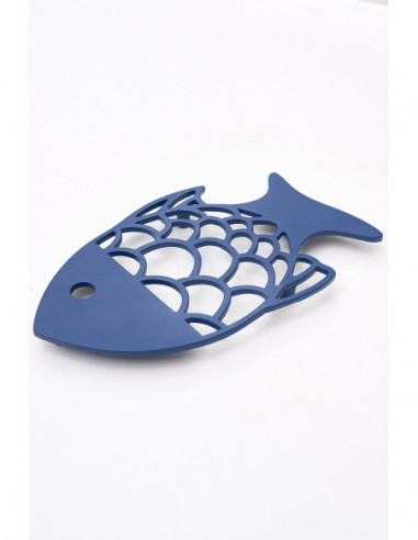  Salvamantel pez aluminio azul 