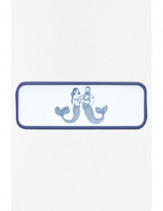 Bandeja blanca de sirena 