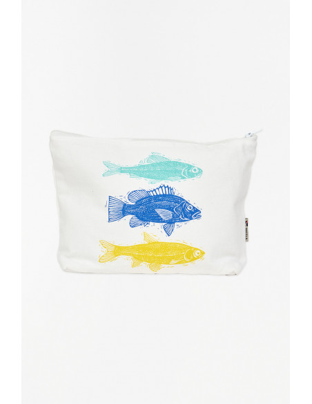  Estuche de peces color blanco 