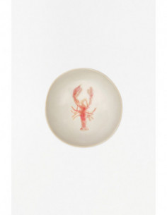 Bol de cerámica de langosta 