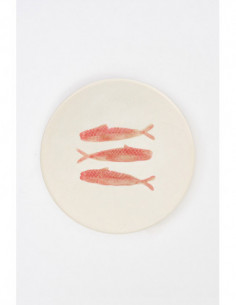 Tabla de cerámica diseño peces 