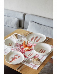 Tabla de cerámica diseño peces  2