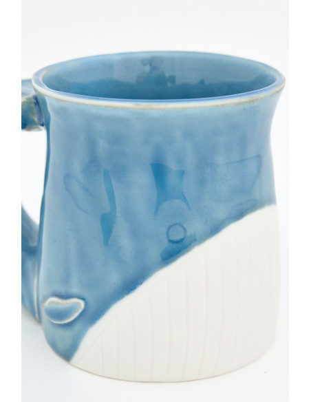  Mug de porcelana ballena azul 