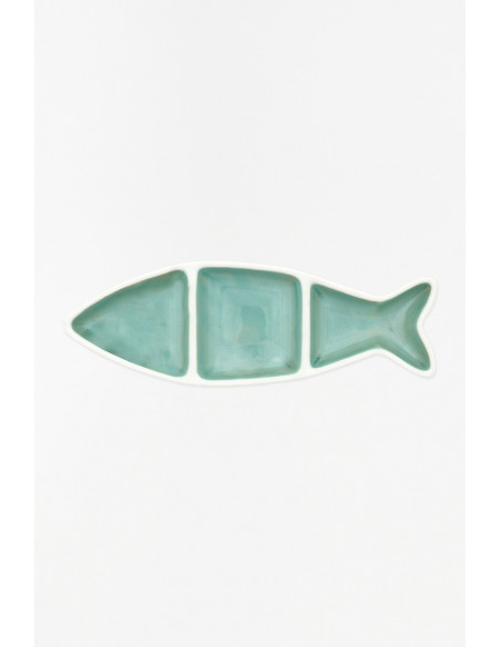 Pez de porcelana verde 