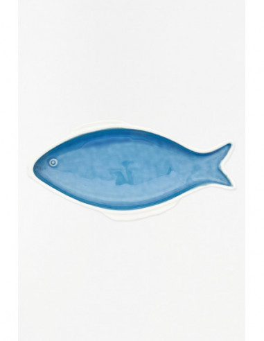 Plato de porcelana azul  Plato de porcelana azul