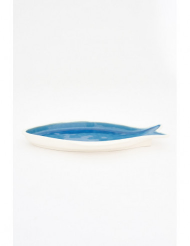 Plato plano de pez azul   Plato plano de pez azul