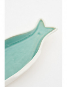 Plato de porcelana diseño pez  2