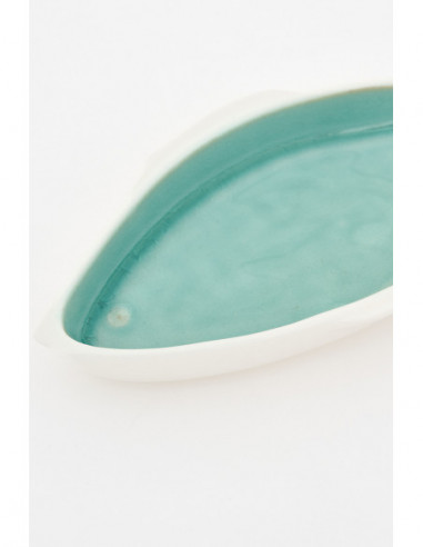  Plato verde de pez marino 