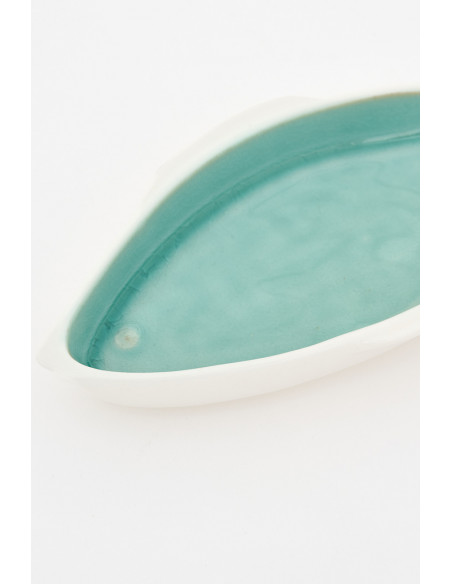 Plato verde de pez marino 
