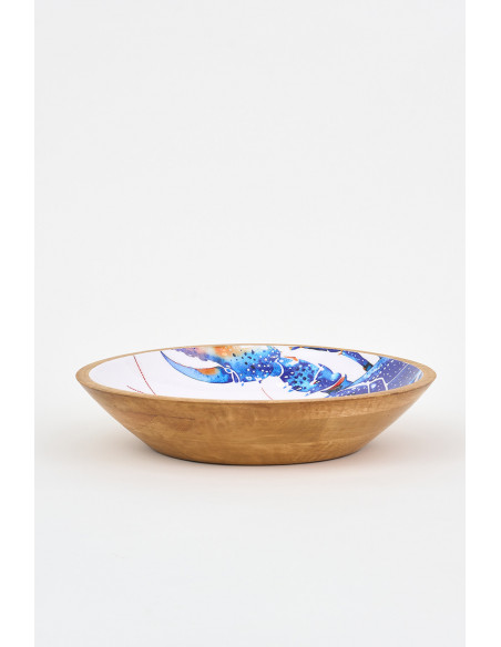  Plato hondo de madera 