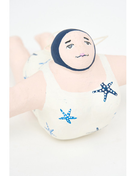  Bañista papel maché 