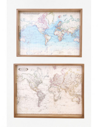  Bandejas mapas rectangulares 