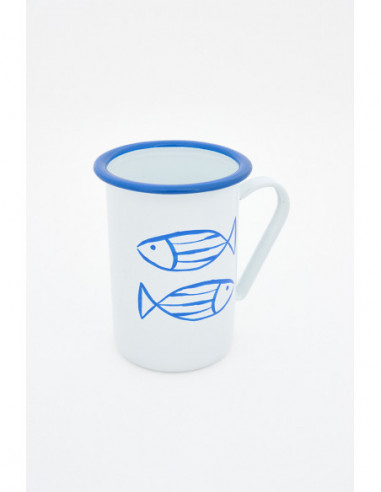  Mug largo azul 