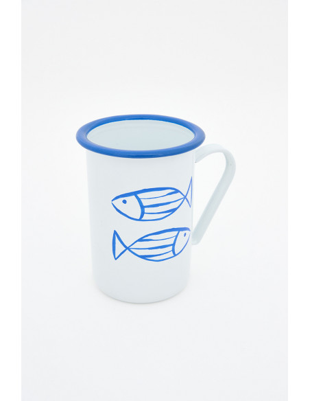  Mug largo azul 