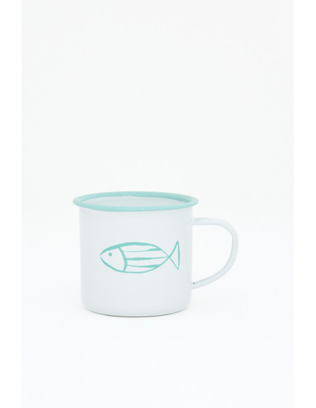 Mug metal verde 