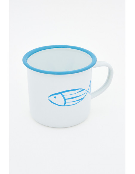  Mug metal azul 
