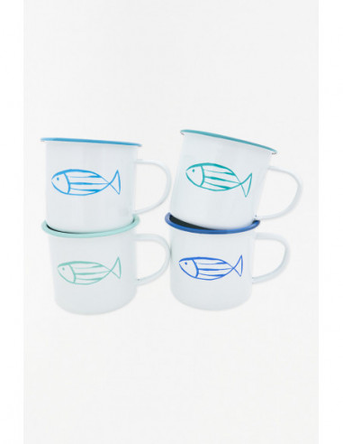  Mug de peces náuticos 