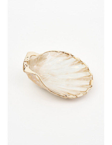  Plato de concha blanca 