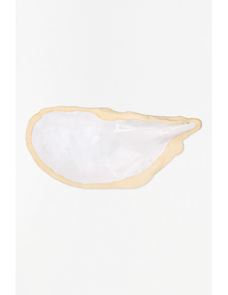 Ostra blanca de cerámica 
