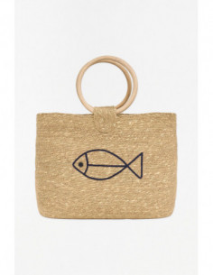 Bolso de yute de pez 