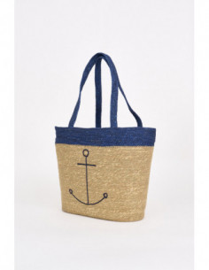 Bolso de yute con diseño de ancla  2