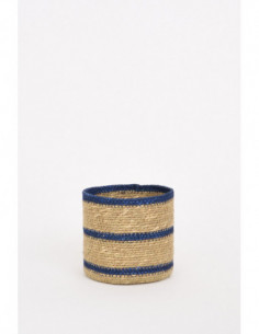 Cesta marrón y azul 2