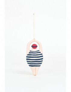 Bañista de papel maché  2