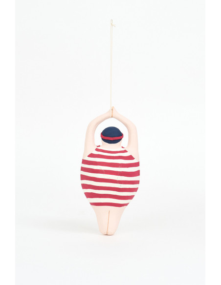  Figura de espalda de bañista 