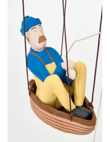  Pescador navy de traje amarillo 