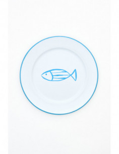 Plato metal verde  2