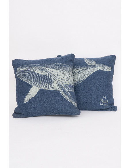 Set de cojines diseño ballena 