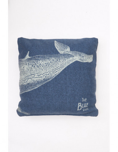  Cojín azul cola de ballena 