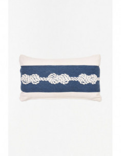 Cojín rectangular diseño de nudo 