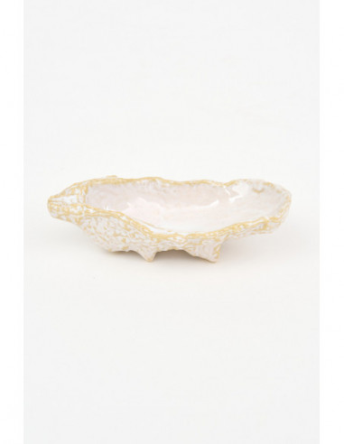  Cuenco de ostra blanco 