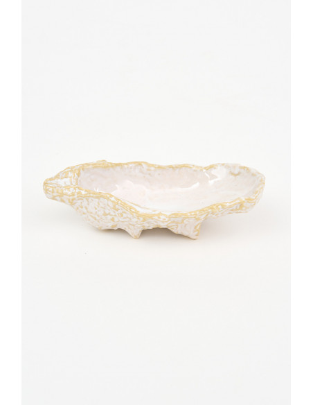  Cuenco de ostra blanco 