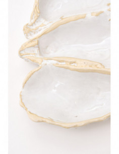 Cuenco de cerámica de ostra blanca  2